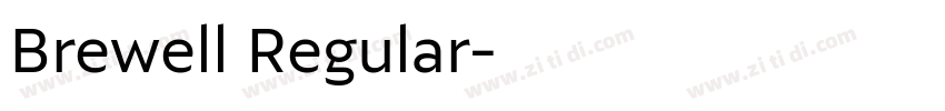 Brewell Regular字体转换
